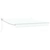 vidaXL H&aelig;gt a&eth; draga saman skyggni Hv&iacute;tt 350 x 250 cm d&uacute;kur