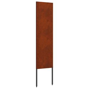 vidaXL Gar&eth;s b&uacute;na&eth; skj&aacute;r &Uacute;tskur&eth;ur Rusty 32 x 140 cm Ve&eth;ra&eth; st&aacute;l