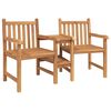vidaXL Gar&eth; &uacute;tist&oacute;lar 152 x 63 x 89 cm Solid teak vi&eth;ur
