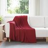 vidaXL &THORN;eppi 24 pcs Bordeaux Rau&eth;ur 170 x 130 cm Fl&iacute;s