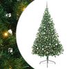 vidaXL Gervi fyrirfram l&yacute;stum j&oacute;latr&eacute; me&eth; 300 LED Gr&aelig;nn 240 cm PVC