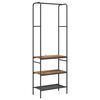 vidaXL Fatahilla Gamalt vi&eth;ur 60 x 30 x 171 cm Samsettur vi&eth;ur