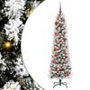 vidaXL Gervi j&oacute;latr&eacute; me&eth; 150 LED Hv&iacute;tt 150 cm PVC, Metall og Plastefni