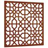 vidaXL Veggskreyting &iacute; Gar&eth;inn 55x55 cm Corten St&aacute;l M&aacute;r&iacute;sk h&ouml;nnun