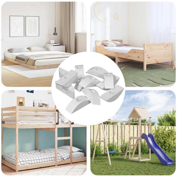 vidaXL H&aacute;lfm&aacute;navaskav&ouml;rn 18 pcs Hv&iacute;tt M6 P&oacute;l&yacute;pr&oacute;p&yacute;len