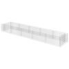 vidaXL Gabion Grj&oacute;tkassi Upph&aelig;kka&eth; Bl&oacute;maker S&iacute;nkh&uacute;&eth;a&eth; st&aacute;l 450x90x50cm
