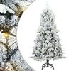 vidaXL Gervi hengdu j&oacute;latr&eacute; me&eth; 150 LED Gr&aelig;nn 120 cm PE og PVC