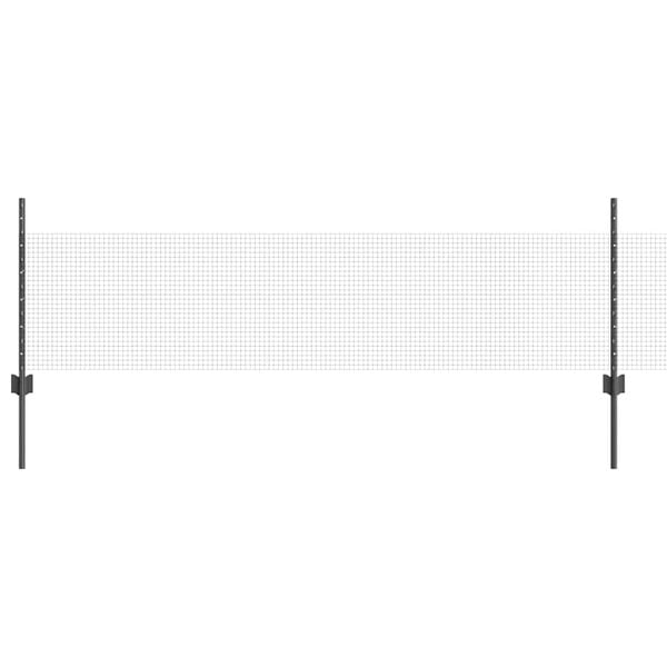 vidaXL Gir&eth;ing me&eth; p&oacute;st Gr&aacute;r 0,5 x 50 m St&aacute;l og PVC