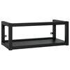 vidaXL Vegghengd handlaugargrind Svartur 79x38x31 cm J&aacute;rn