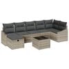 vidaXL S&oacute;fasett me&eth; p&uacute;&eth;i me&eth; geymslu 8 pcs p&oacute;l&yacute;rattan