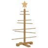 vidaXL Vi&eth;ar j&oacute;latr&eacute; me&eth; standi Br&uacute;nn 75 cm bamboo
