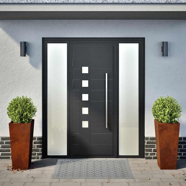 vidaXL Gar&eth;pl&ouml;ntur 2 stk 35x35x75 cm Ve&eth;urst&aacute;l