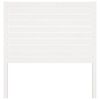 vidaXL Höfðagafl fyrir Rúm Hvítur 81x4x100 cm Gegnheil Fura