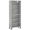 vidaXL H&aacute;r Sk&aacute;pur Steypugr&aacute;r 69,5x32,5x180 cm Samsettur Vi&eth;ur