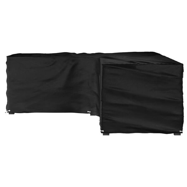 vidaXL L-laga Gar&eth;h&uacute;sgagnayfirbrei&eth;sla 18 K&oacute;sar 220x285x80 cm