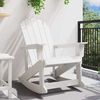 vidaXL Adirondack vagga Hv&iacute;tt 92 x 73,5 x 92 cm HDPE