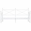 vidaXL Daybed me&eth; r&uacute;llu &aacute;n d&yacute;nu Hv&iacute;tt 75x190 cm St&aacute;l