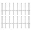 vidaXL Gir&eth;ingarp&oacute;stur 44 pcs Silfur 80 cm St&aacute;l