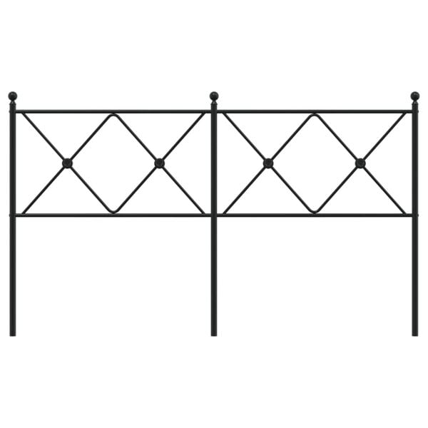 vidaXL Skiptanlegt R&uacute;mgafl &uacute;r M&aacute;lmi Svartur 150 cm