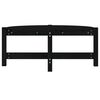 vidaXL Sófaborð Svartur 87x48x35 cm Gegnheil Fura