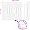 vidaXL Gir&eth;ingarp&oacute;stur Gr&aacute;r 100 x 0,4 m (36 mm net) St&aacute;l og PVC