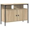 vidaXL Ba&eth;herbergisvaskarsk&aacute;pur Br&uacute;nn 80 x 30 x 60 cm Samsettur vi&eth;ur