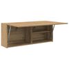 vidaXL Ba&eth;herbergi Veggsk&aacute;pur Artisan Oak 100x25x40 cm Hanna&eth;ur vi&eth;ur