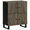 vidaXL skenkur Svartur 60x33x75 cm Solid Wood Mang&oacute;