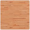 vidaXL Bor&eth;plata 80x80x4 cm Ferningur Gegnheill Beykivi&eth;ur