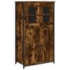 vidaXL H&aacute;r Sk&aacute;pur Reykt&oacute;na Eikarlitur 62x32x106,5 cm Samsettur Vi&eth;ur
