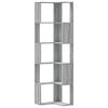 vidaXL Hornb&oacute;kahilla me&eth; 5 Hillum 80x30x179 cm Samsettur Vi&eth;ur
