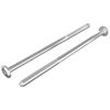 vidaXL H&uacute;sgagnaskr&uacute;fur 2 pcs Silfur M6 x 120 mm St&aacute;l