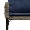 vidaXL &Uacute;tibekkur Gery og Navy 118 x 55 x 82 cm PE rattan og efni