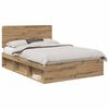 vidaXL Ramsv&iacute;k Listama&eth;ur Eik 150 x 200 cm Solid furuhikk