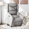 vidaXL Electric Stand up Recliner st&oacute;ll Cloud Grey Efni