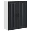 vidaXL Eldh&uacute;s sk&aacute;pur Lucca Svartur 80 x 31 x 100 cm Samsettur vi&eth;ur