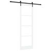 vidaXL Rennidyr Hv&iacute;tt 78 x 232 cm Gegnheil fura og gler