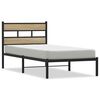 vidaXL M&aacute;lmr&uacute;mgrind &aacute;n D&yacute;nu Sonoma Eikarlitur 107x203 cm