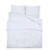 vidaXL S&aelig;ngurverasett Hv&iacute;tt 220x240 cm L&eacute;tt M&iacute;kr&oacute;f&iacute;berefni