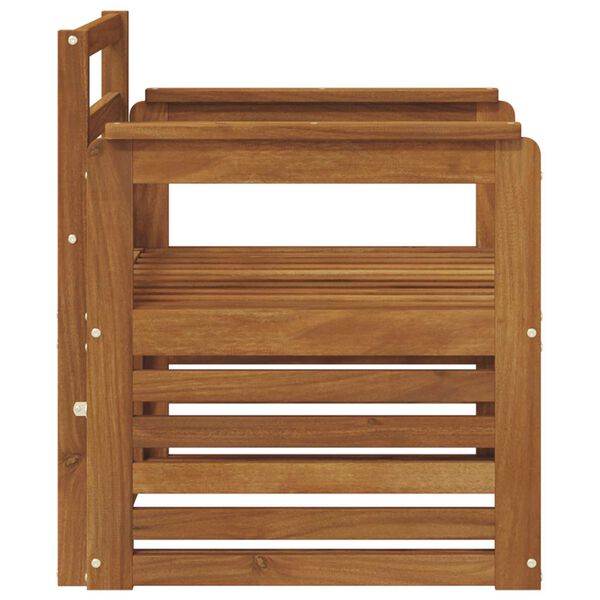 vidaXL &Uacute;ti s&oacute;fasett N&aacute;tt&uacute;rulegur 71 x 63 x 73 cm Hrein akas&iacute;utr&eacute;