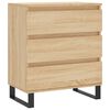vidaXL Skenkur Sonoma Eik 60x35x70 cm Samsettur Vi&eth;ur