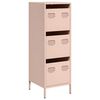 vidaXL Highboard Bleikt 39x35x103,5 cm St&aacute;l