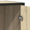 vidaXL Skenkir Sonoma Eikarlitur 62x35x76 cm Samsettur Vi&eth;ur