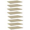 vidaXL Vegghillur 8 stk. Sonoma Eik 40x30x1,5 cm Sp&oacute;naplata