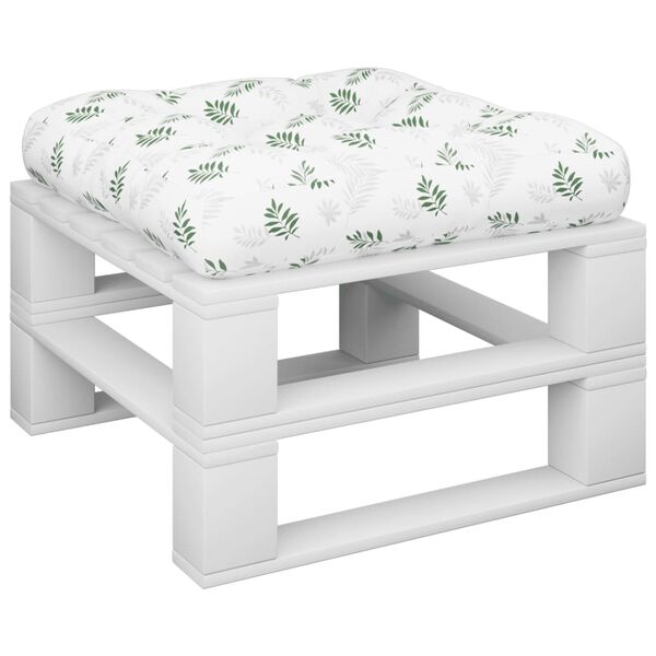 vidaXL Sessa fyrir Brettas&oacute;fa Laufamynstur 60x60x12 cm Efnis&aacute;kl&aelig;&eth;i