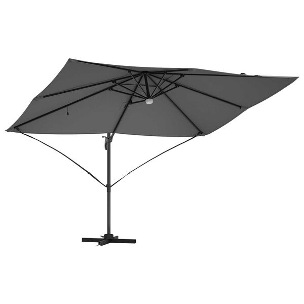 vidaXL Cantilever Roma Parasol Antrasít og svart 352 x 251 x 265 cm