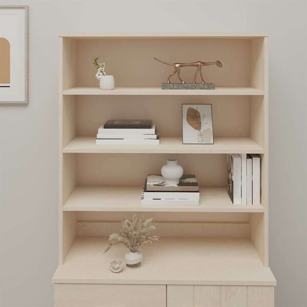 vidaXL Topphilla &aacute; Komm&oacute;&eth;u &bdquo;HAMAR&ldquo; Hunangsbr&uacute;nt 90x30x100 cm