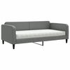 vidaXL Svefns&oacute;fi me&eth; D&yacute;nu D&ouml;kkgr&aacute;r 100x200 cm Efni