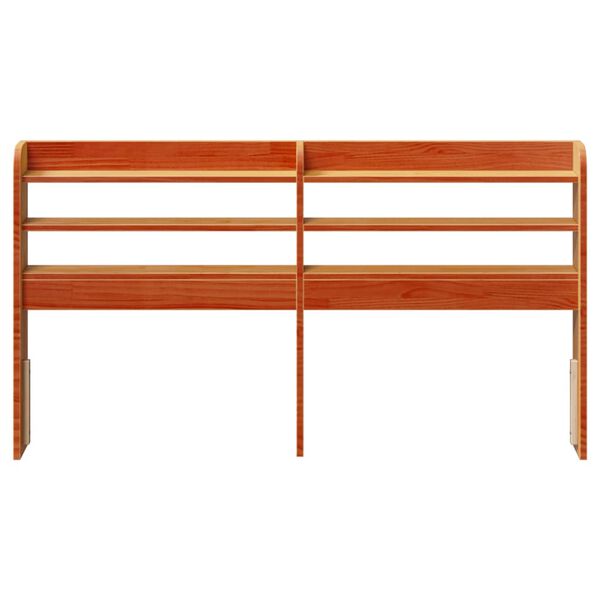 vidaXL H&ouml;f&eth;agafl me&eth; Hillum Vaxbr&uacute;nn 150 cm Gegnheil Fura