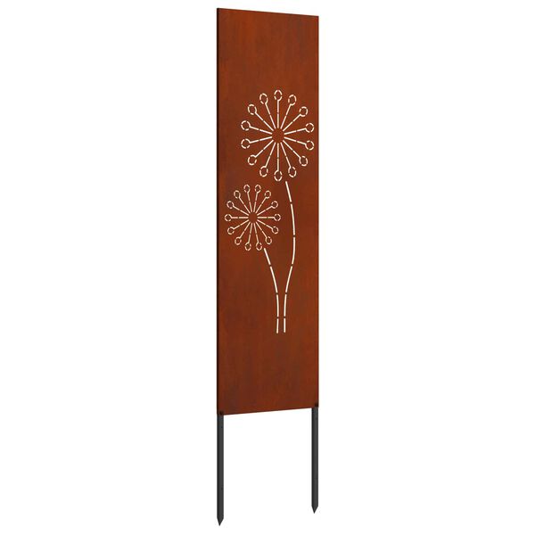 vidaXL Gar&eth;s b&uacute;na&eth; skj&aacute;r &Uacute;tskur&eth;ur Rusty 32 x 140 cm Ve&eth;ra&eth; st&aacute;l